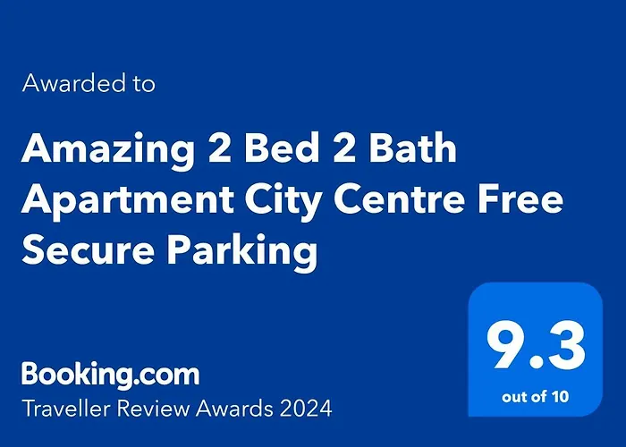 Amazing 2 Bed 2 Bath Apartment City Centre Free Secure Parking